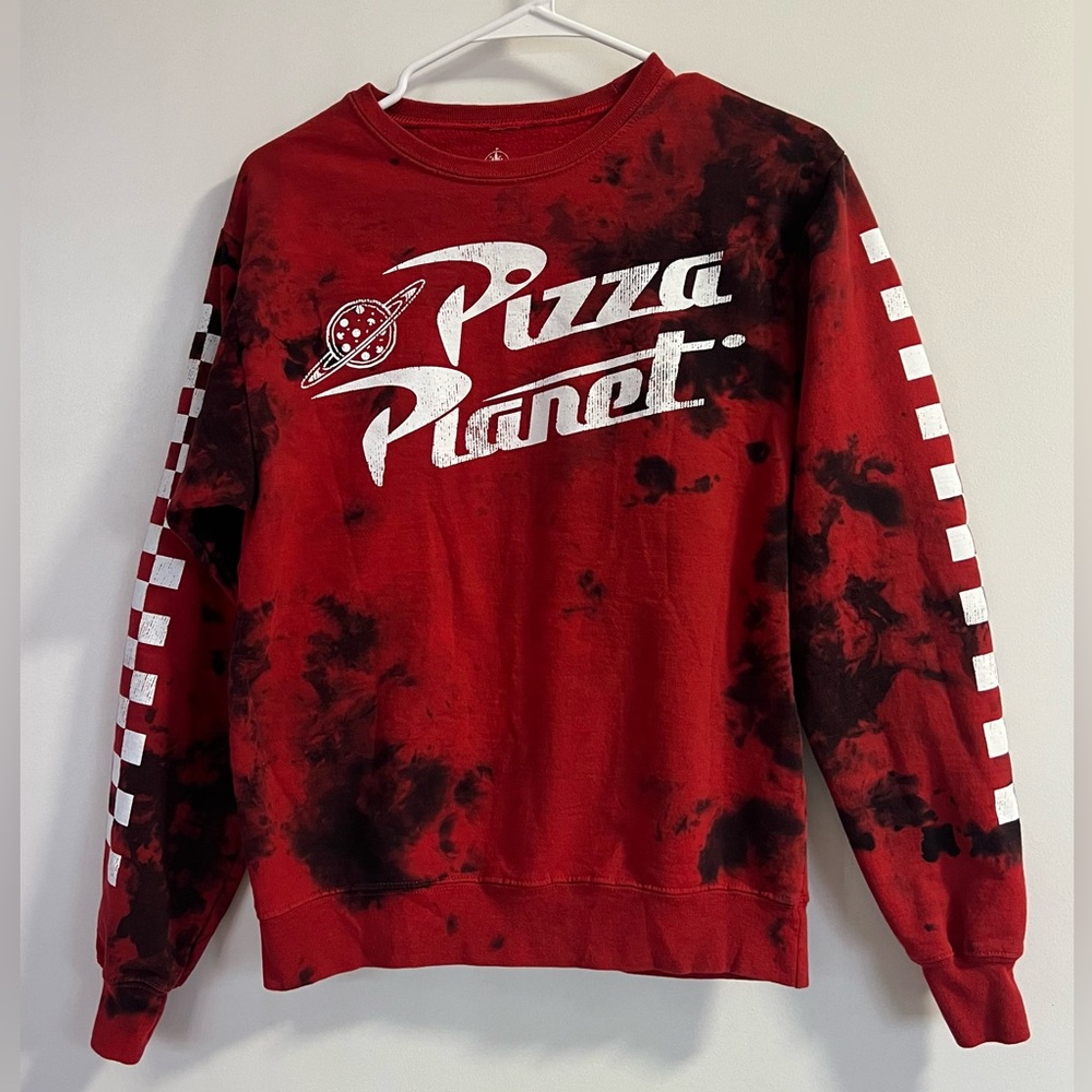 Tie-Dye Pizza Planet Disney Sweatshirt